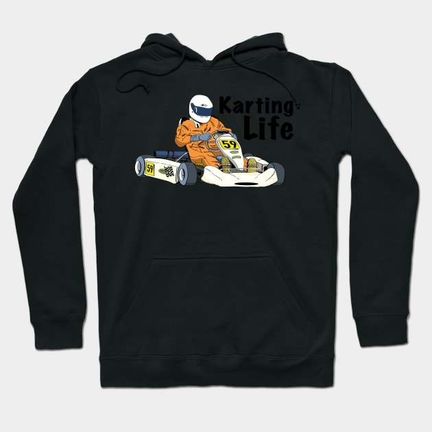 Karting Life, Go Karts Hoodie by OzzieClothingC0